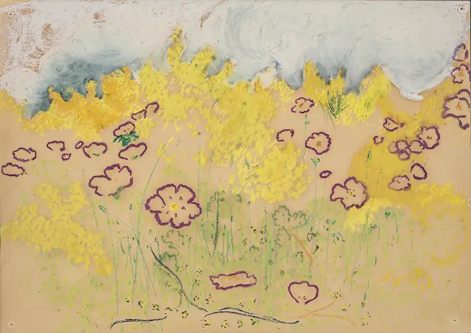02S Maria Camilla Pallavicini Paesaggio spagnolo 1 1962 pastello su carta cm38x54