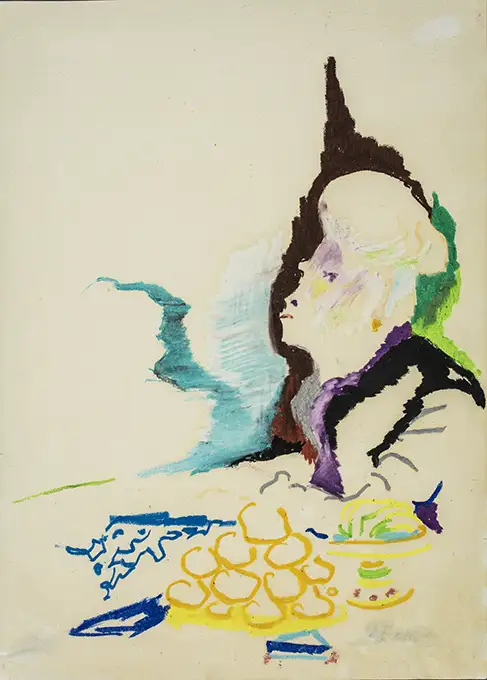 12S Maria Camilla Pallavicini Incontro 3 1965 pastello su carta cm32x24
