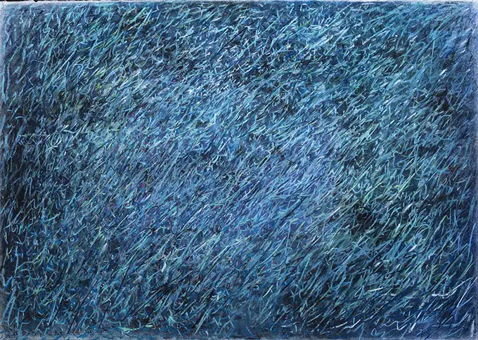 15S Maria Camilla Pallavicini Intrecci di energia 1 1983 pastello su carta cm70x100