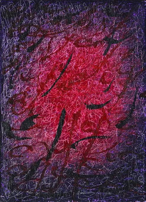37S Maria Camilla Pallavicini Risonanza 20 In cammino 1988 1998 pittura su carta