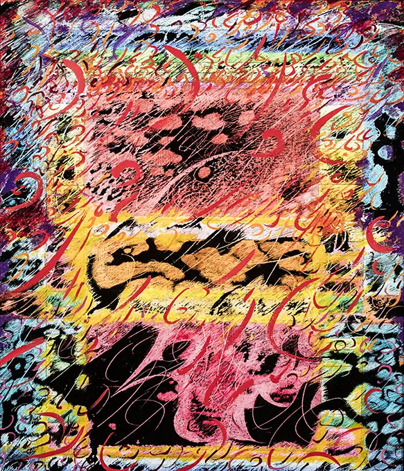 58S Maria Camilla Pallavicini Risonanza 58 2016 pittura su carta cm70x60